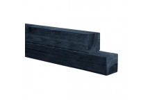 Paal ge?r. gesch. 88x88 mm - 270 cm - ZWART gedompeld