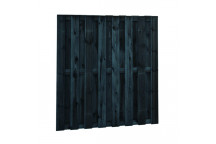 Gr. Scherm ge?. \"Actie\" vierkant 179x179 cm - 15x140 mm - ZWART