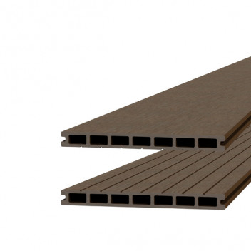 Composiet dekdeel Bruin 23x250 mm - 300 cm
