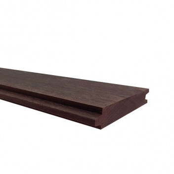 Hardhout damwand geschaafd ca. 30x185 mm - 300 cm