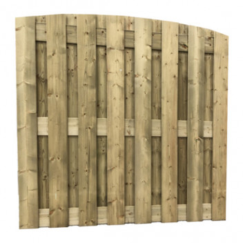 Vuren Scherm ge?. 18 plank verti. toog 179x179 cm - uit 19x145 mm