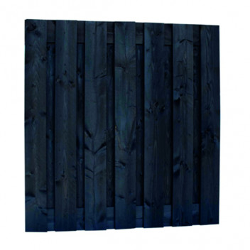 Douglas Scherm verticaal 180x180 cm- uit 19x195 / 15-planks ZWART