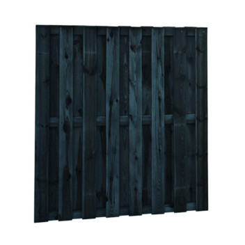 Gr. Scherm ge?. \"Actie\" vierkant 179x179 cm - 15x140 mm - ZWART