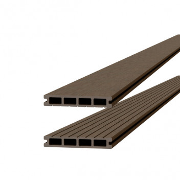 Composiet dekdeel Bruin 23x145 mm - 300 cm