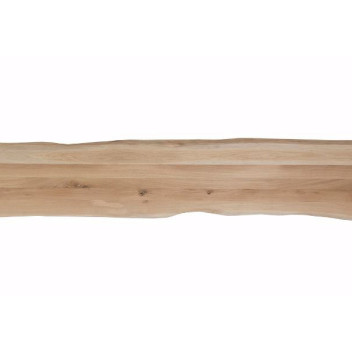 Eiken werkblad Rustiek C Boomkant 40mm - 220x45cm doorl. Lamel