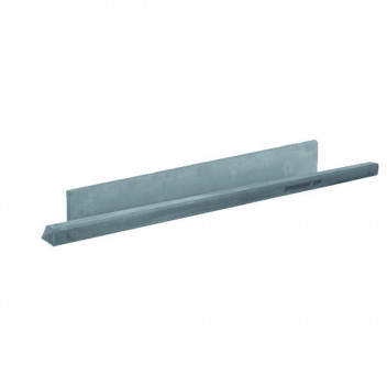 Betonpaal tussen glad grijs + diamantkop 10x10x280 cm